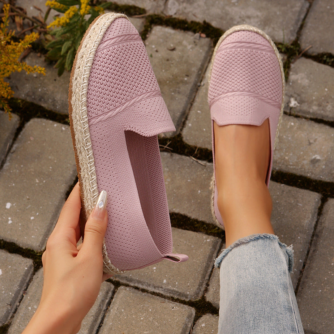 Damen Espadrilles mit atmungsaktivem Netzdesign und flexibler Sohle Drune