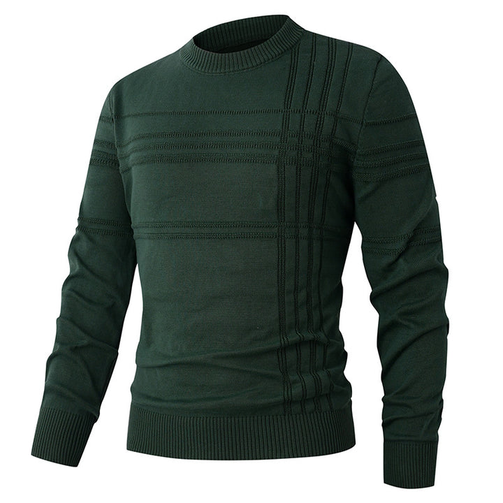 Herren feiner Strickpullover mit strukturiertem Design Drune