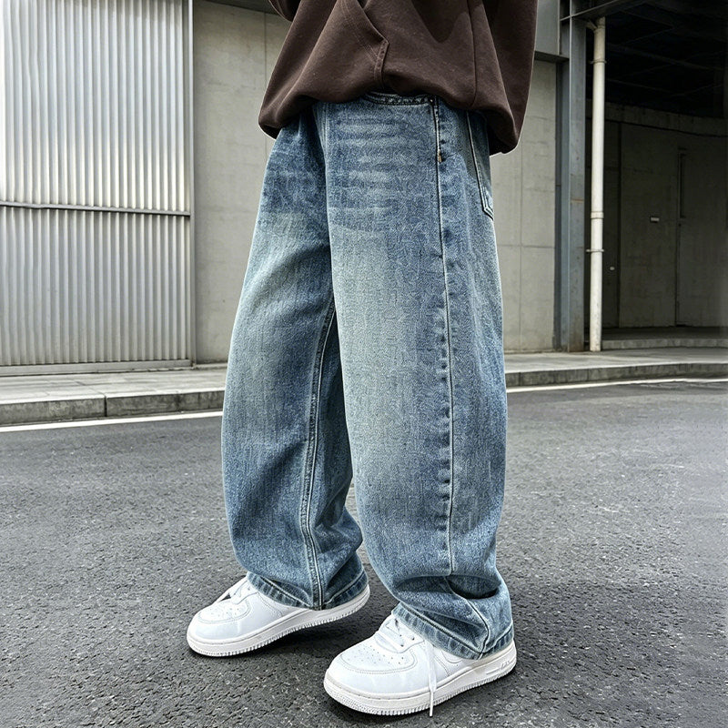 Herren weite Denim-Jeans mit lässiger Passform Drune