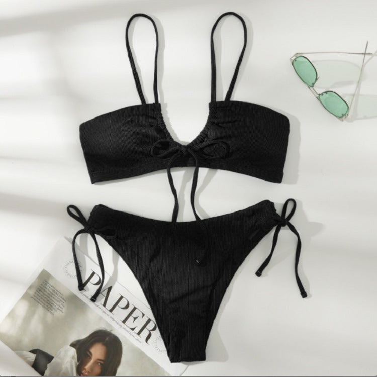 Damen Bikinis mit raffinierten Binde-Detail Drune