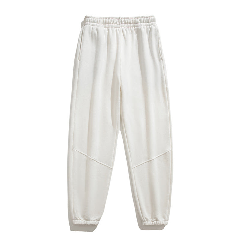 Herren Fleece-Jogginghose mit tapered Schnitt, elastischem Kordelbund & Knie-Paneelen Drune