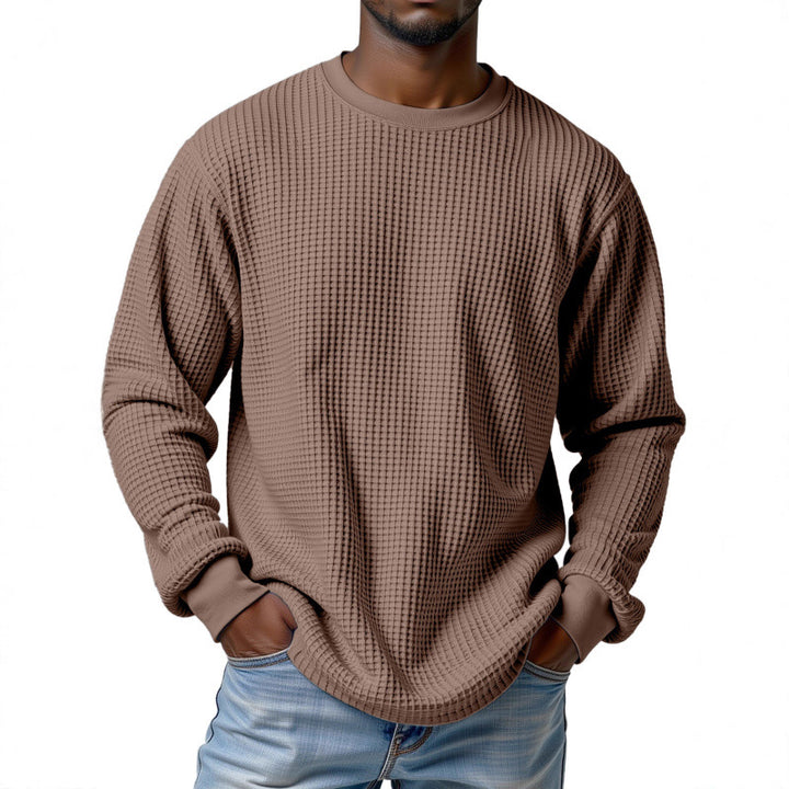 Herren Urbaner Pullover mit Waffelstruktur Drune