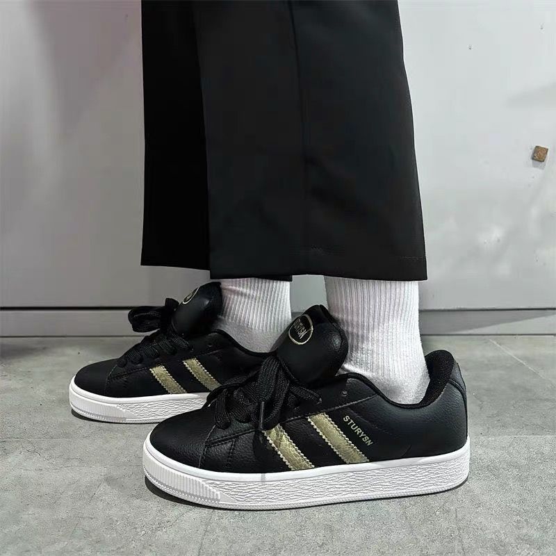 Damen modische Sneakers mit flacher Sohle und atmungsaktive Oberfläche Drune
