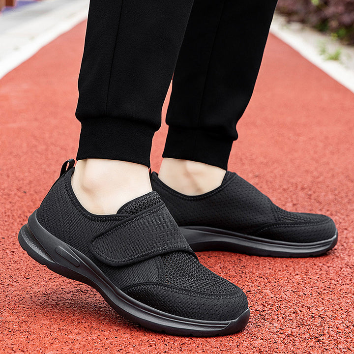 Unisex nan atmungsaktive Komfort-Halbschuh mit Klettverschluss und ergonomischer Dämpfung Drune