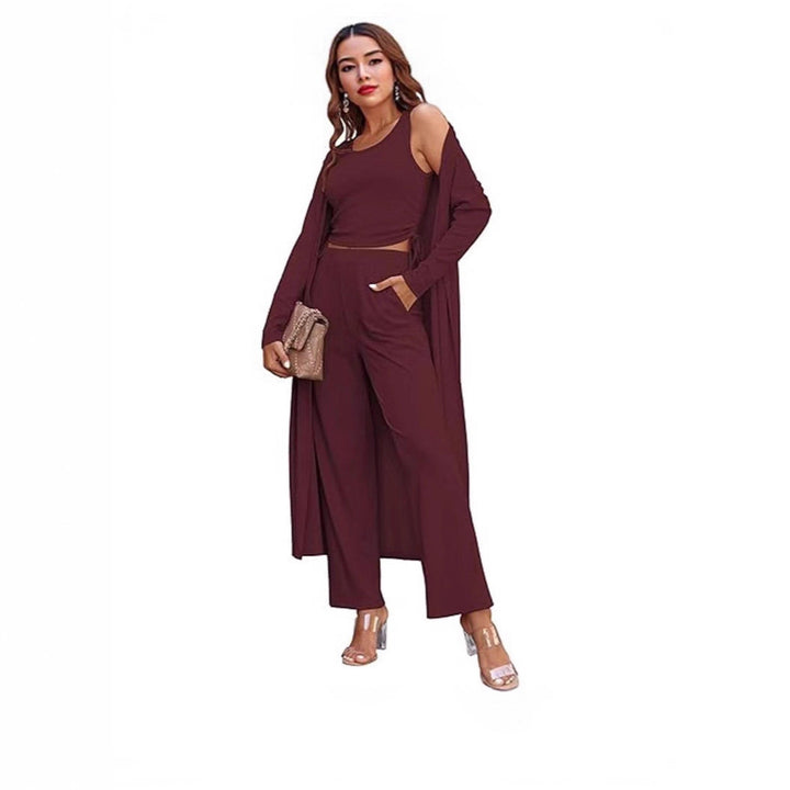 Damen elegantes und lässiges Zweiteiler-Set Drune