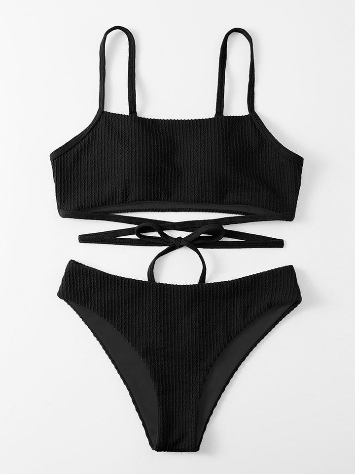 Damen Bikini-Set mit verspieltem Wickel-Design Drune