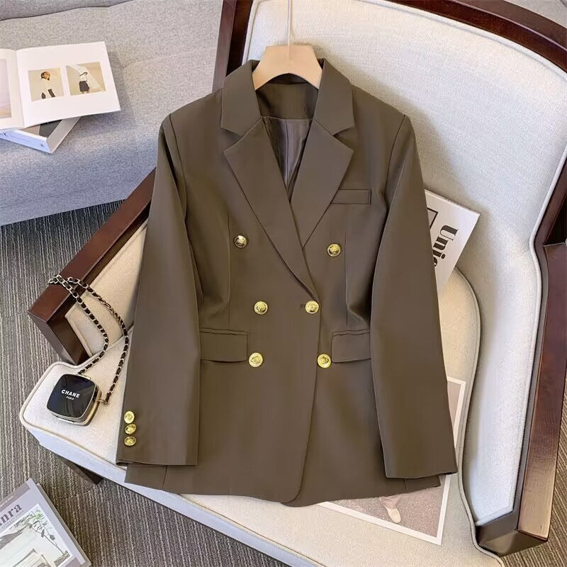 Damen Eleganter doppelt geknöpfter Blazer Drune
