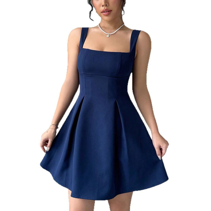 Damen Ballkleid mit quadratischem Ausschnitt und schwingendem Rock Drune