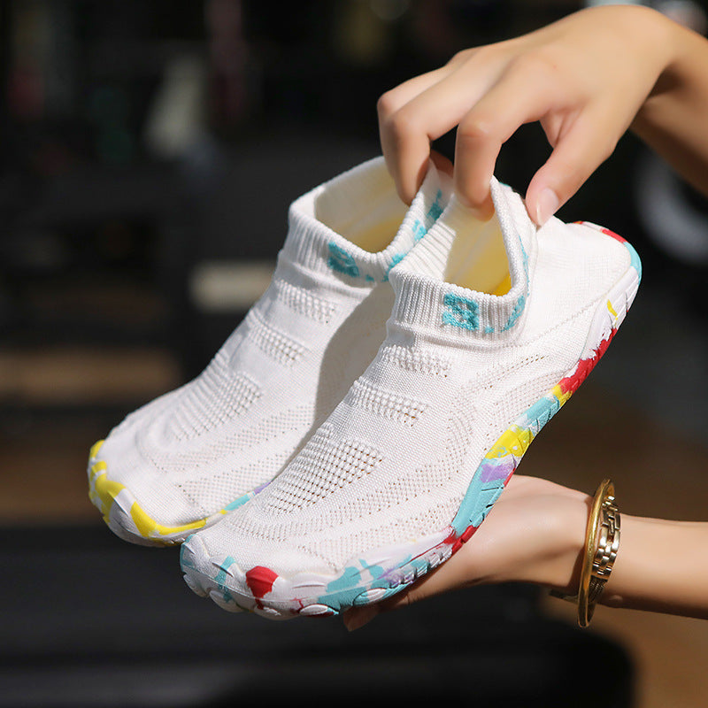 Unisex nan ultraflexibler Strick-Sockenschuh mit anatomischer Mehrzonen-Gummisohle und schnelltrocknender Konstruktion Drune