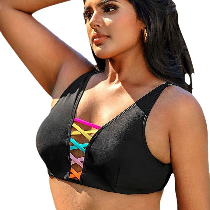 Damen Bikini-Oberteil mit modischem Schnürdesign Drune