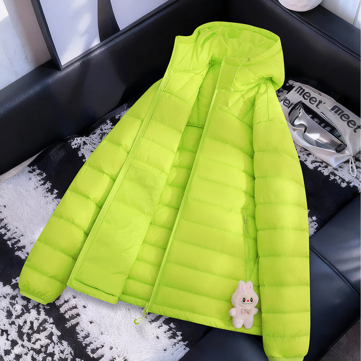 Damen Leichte Steppjacke mit Kapuze Drune