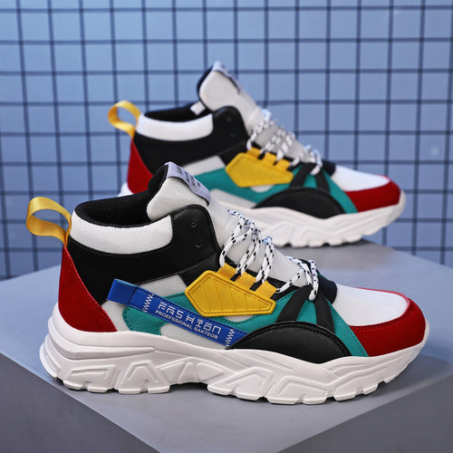 Unisex Knöchelhoher Plateau-Sneaker mit technischer Multi-Lagen-Sohle Drune