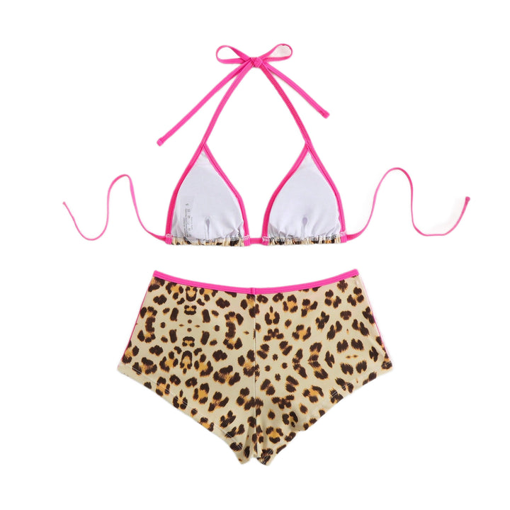 Damen Triangel-Bikini mit auffälligem Animal-Print und sportlichem Schnitt Drune