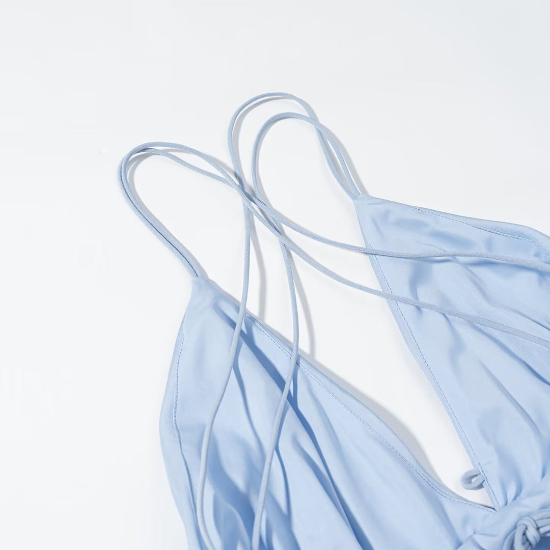 Damen Maxikleid mit geflochtenem Rückenausschnitt Drune