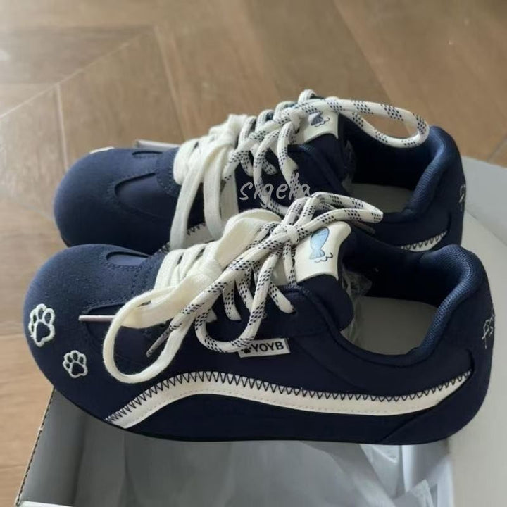 Damen Sneaker mit verspieltem Tiermotiv und bequemer Dämpfung Drune
