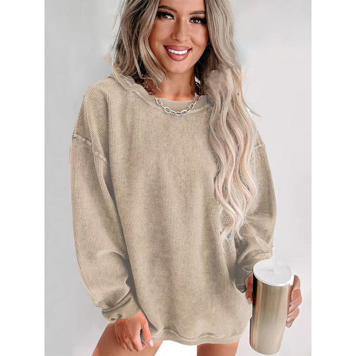 Damen Oversized Sweatshirt mit strukturiertem Design und lässigem Schnitt Drune