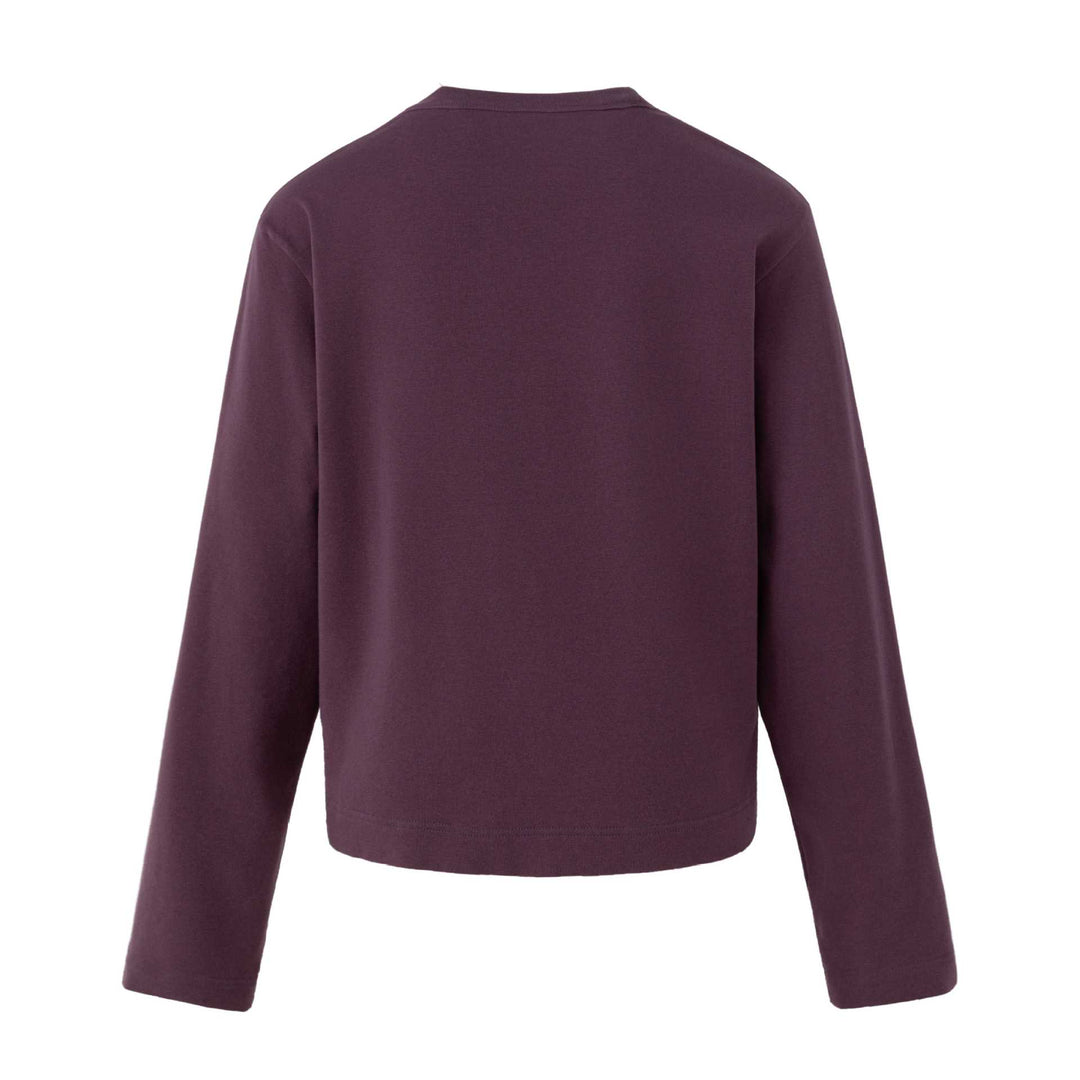 Damen Lässiges Sweatshirt mit Nietenbesatz, Print‑Einsatz und Rundhalsausschnitt Drune