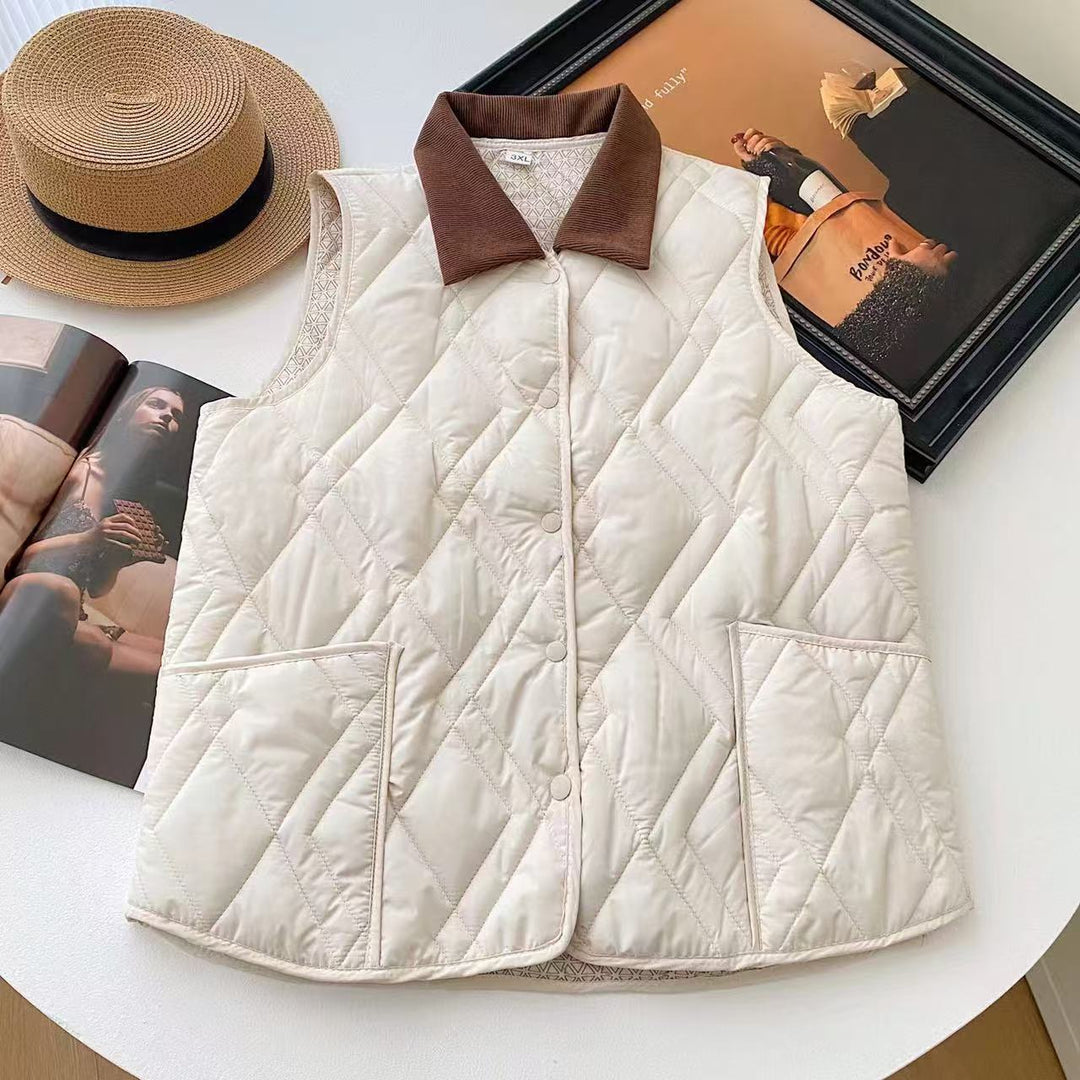 Damen Elegant gesteppte Weste Drune