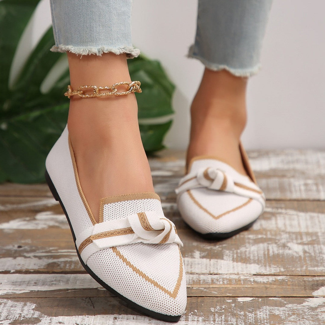 Damen Spangenballerinas mit Knötchen-Details und atmungsaktivem Obermaterial Drune