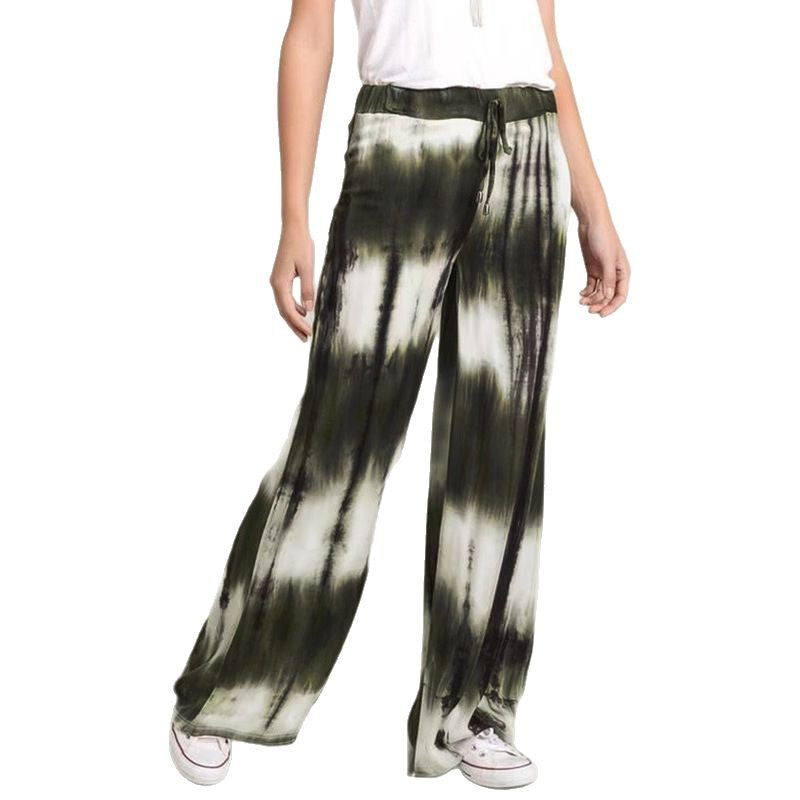 Damen Weite Stoffhose mit einzigartigem Batikdesign Drune