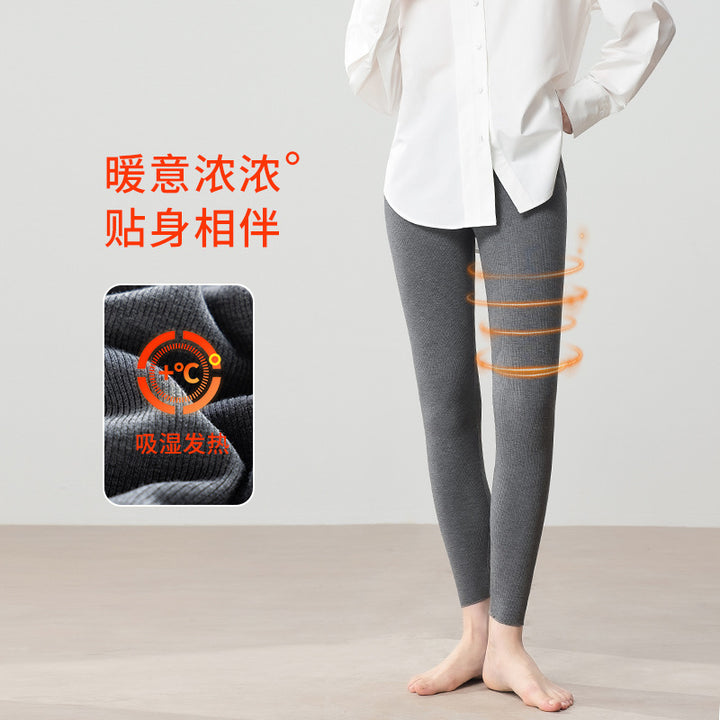 Damen Feine Thermo-Leggings mit hohem Elastikbund und enger Silhouette Drune