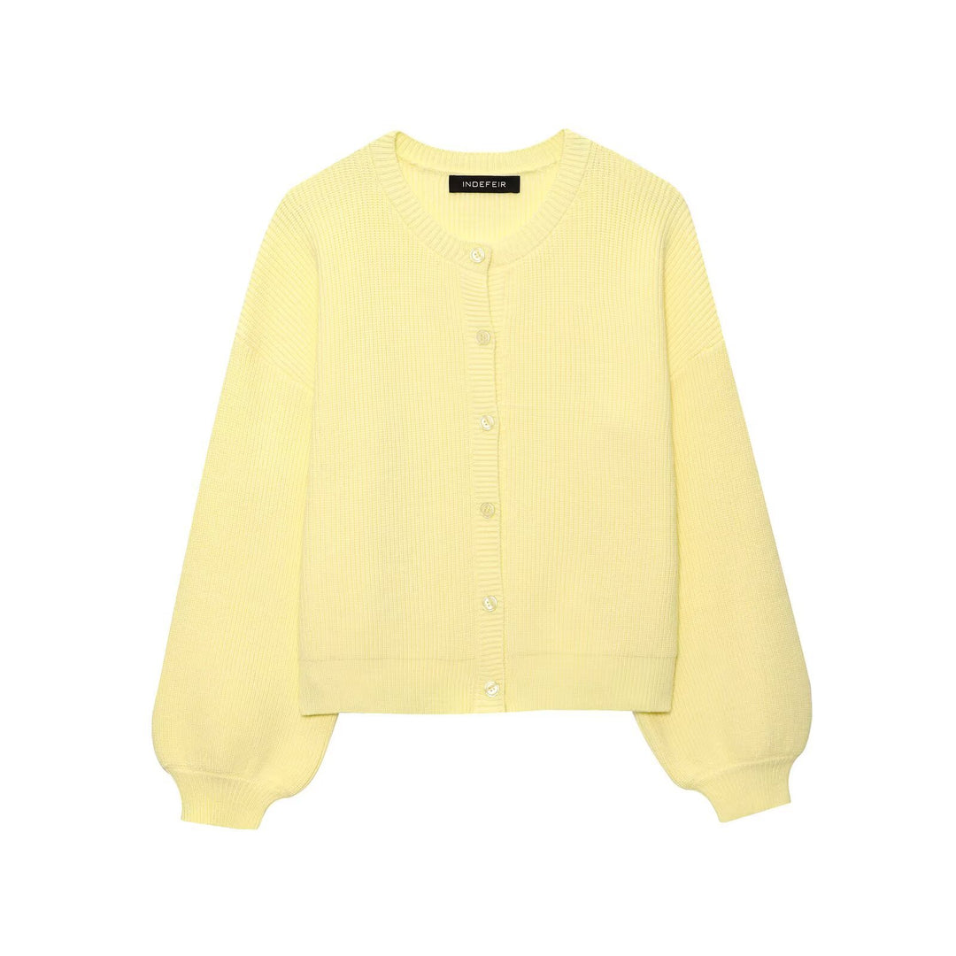 Damen Strickjacke mit weit geschnittenen Ärmeln und Knopfdetails Drune