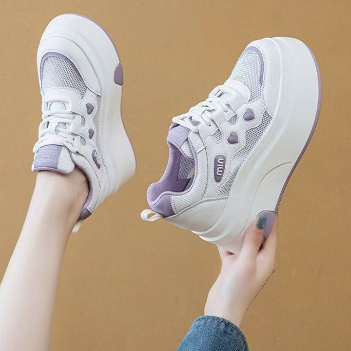 Damen Plateausneakers mit trendigem Design und komfortabler Dämpfung Drune