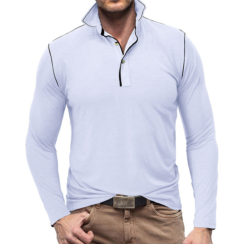Drune | Pique Pullover Slim Passform Weiches Baumwollgefühl Langärmliger Stylischer Passform