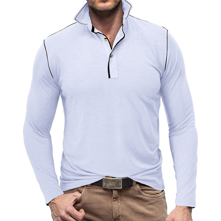 Drune | Pique Pullover Slim Passform Weiches Baumwollgefühl Langärmliger Stylischer Passform