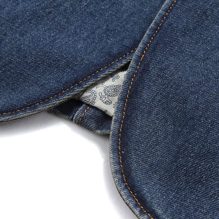Herren Stilvoller Denim Blazer Drune