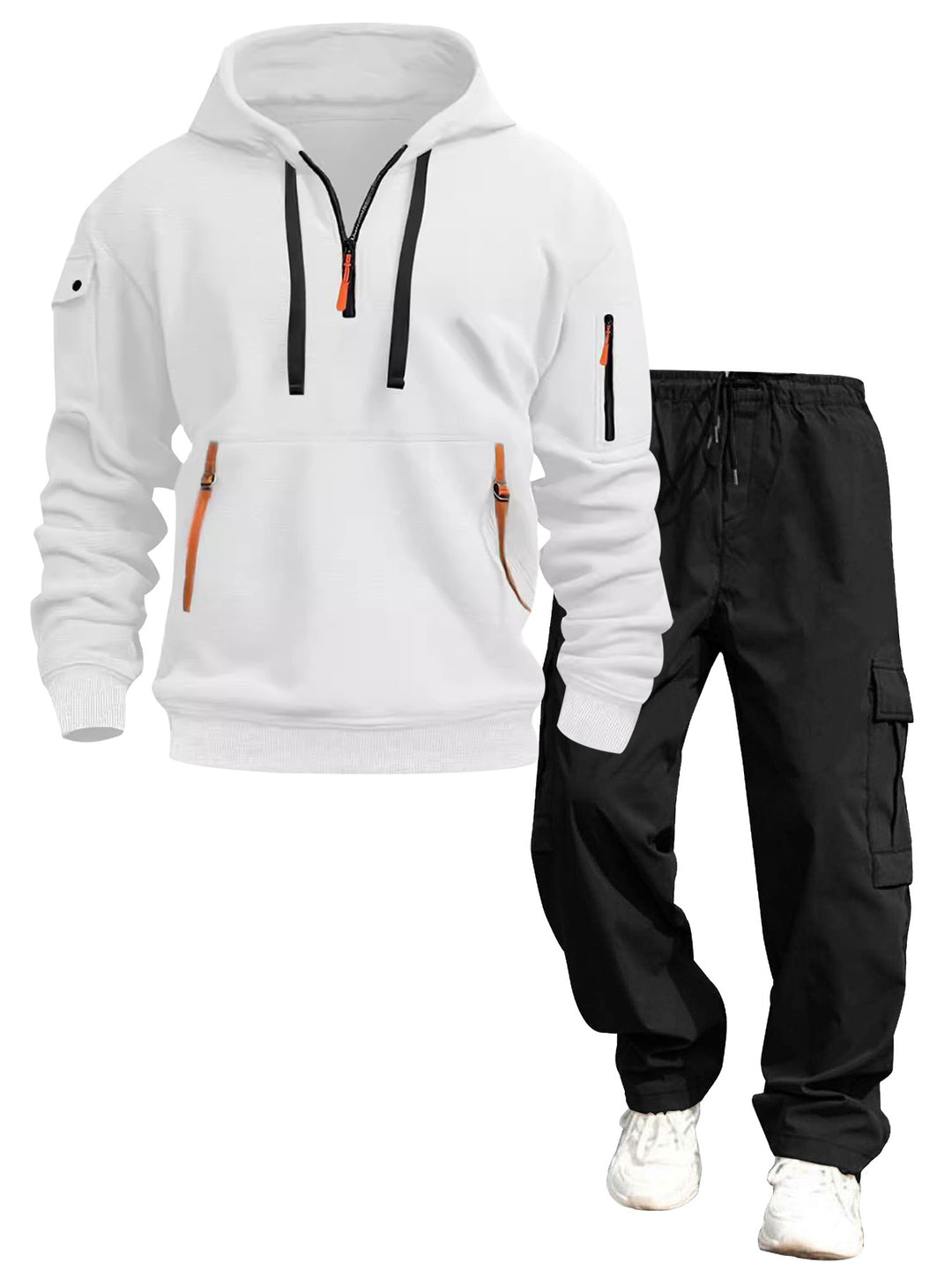 Herren lässiger Kapuzenpullover und Jogginghose Drune