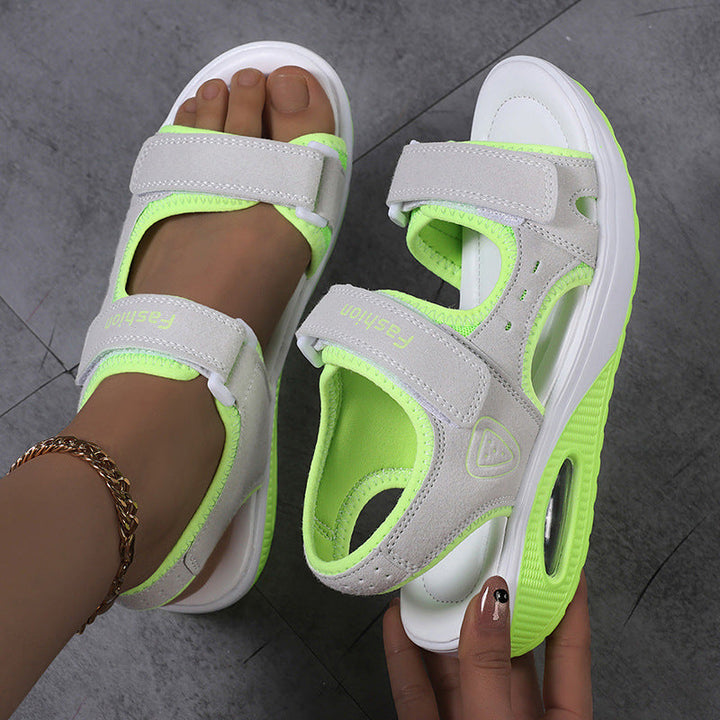 Damen Sportliche Sandalen mit ergonomischer Unterstützung und verstellbarem Klettverschluss Drune