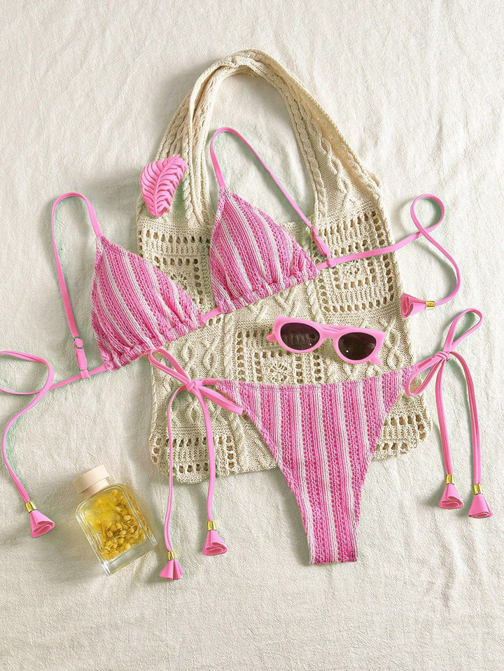 Damen Strappy Bikiniset mit verstellbaren Trägern Drune
