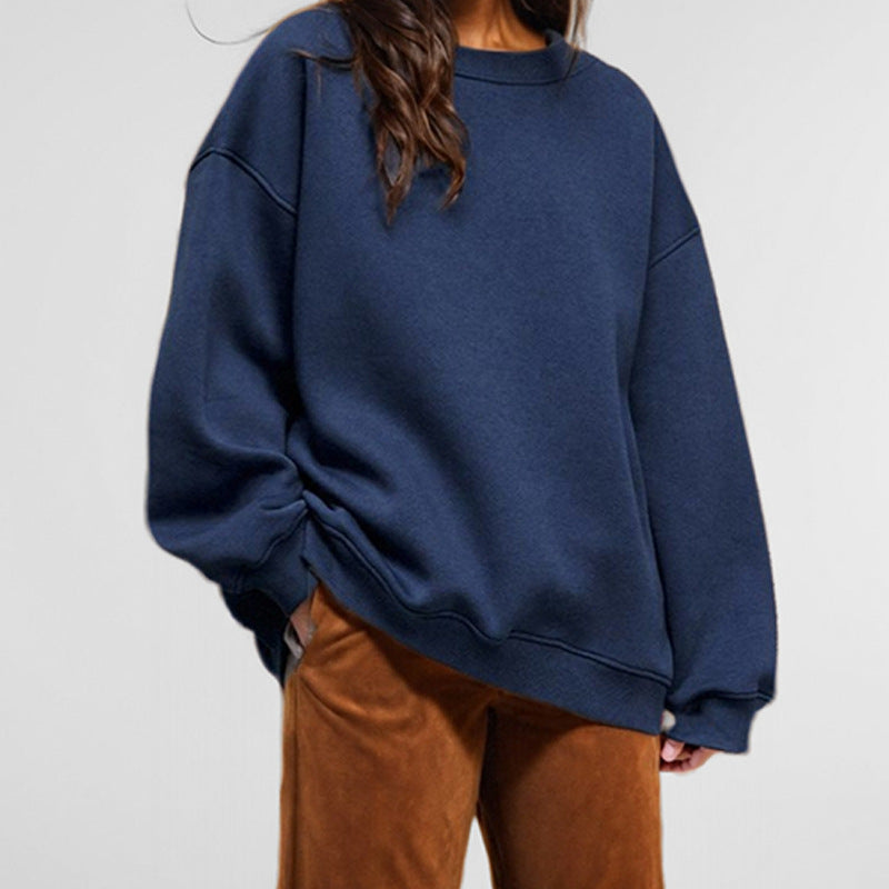 Damen oversized Sweatshirt mit weitem Schnitt und lässigem Design Drune