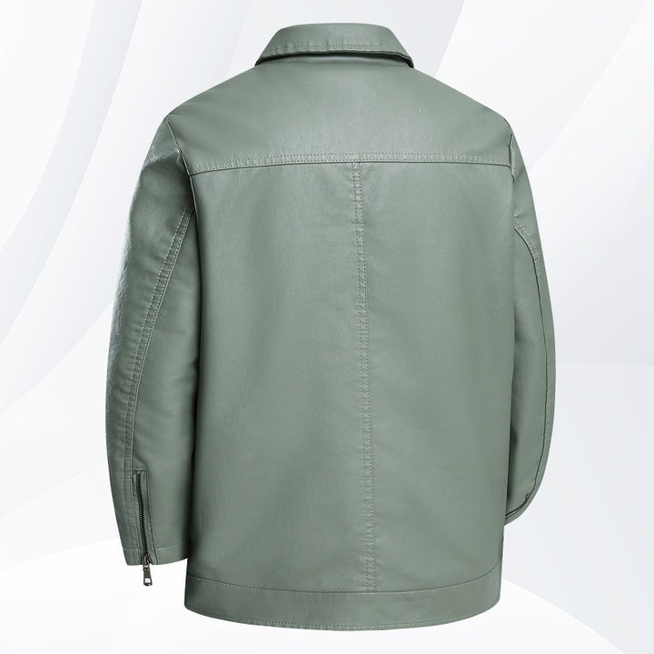 Herren Modische und elegante Lederjacke Drune
