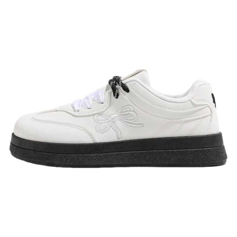 Damen Komfortable Sneakers mit verspieltem Schleifen-Design Drune