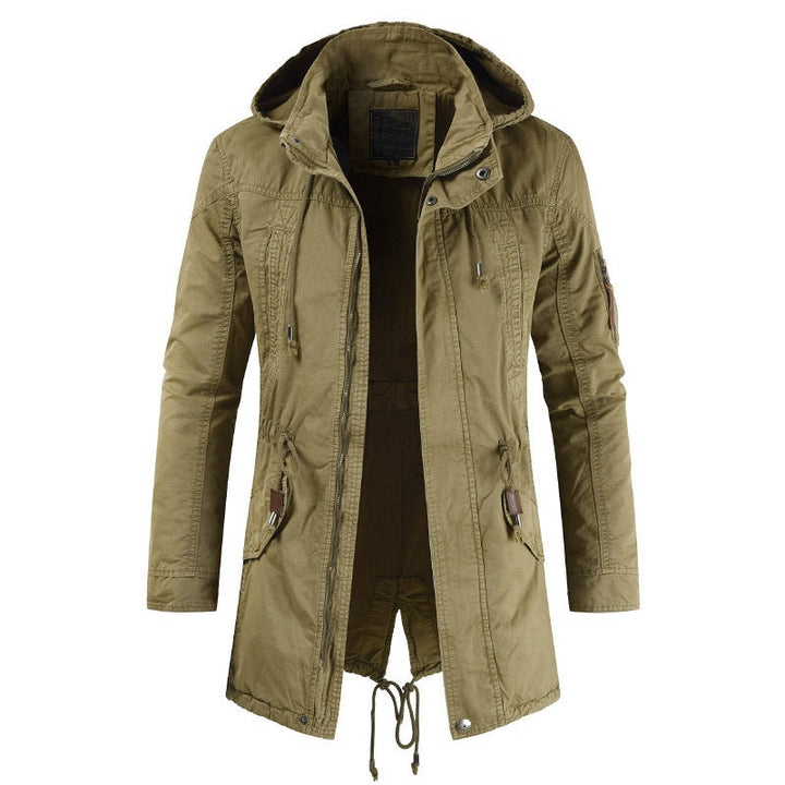 Herren Funktionsjacke mit praktischem Reißverschluss und verstellbarer Kapuze Drune