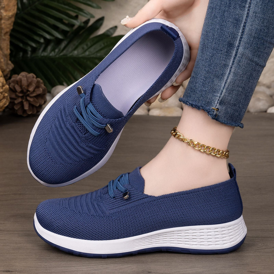 Damen Atmungsaktive Slip-On Sneakers mit dämpfender Sohle Drune