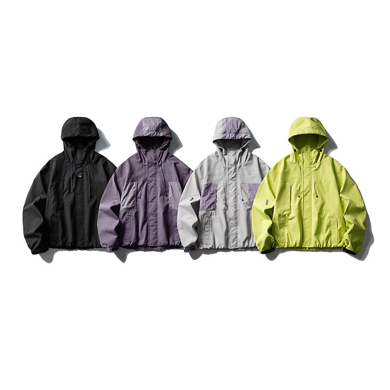 Herren Baggy-Cargohose mit asymmetrischen Eingriffstaschen, Tunnelzugbund und elastischen Knöchelabschlüssen Drune