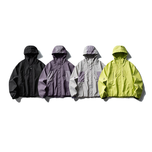 Herren Baggy-Cargohose mit asymmetrischen Eingriffstaschen, Tunnelzugbund und elastischen Knöchelabschlüssen Drune