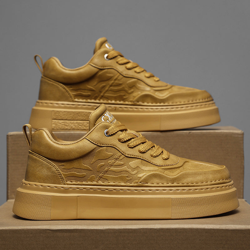 Unisex Plateausneaker mit geprägtem Obermaterial und extrahoher Platformsohle Drune