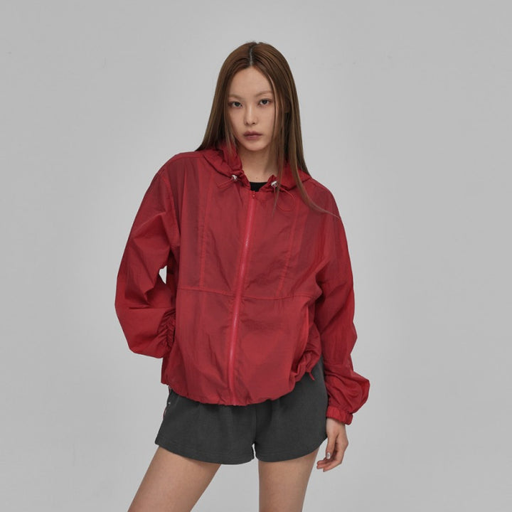 Damen bequeme und funktionale Übergangsjacke mit Kapuze Drune