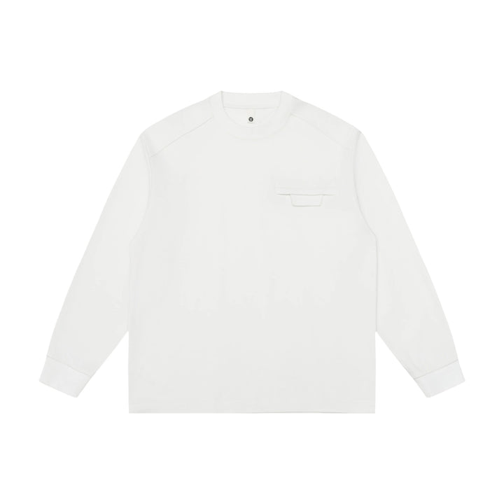 Unisex Oversize-Sweatshirt mit Raglanärmeln und verdeckter Brustklappe Drune