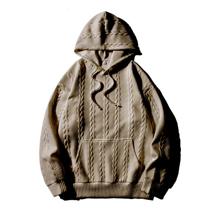 Herren Kapuzenpullover mit strukturiertem Muster Drune