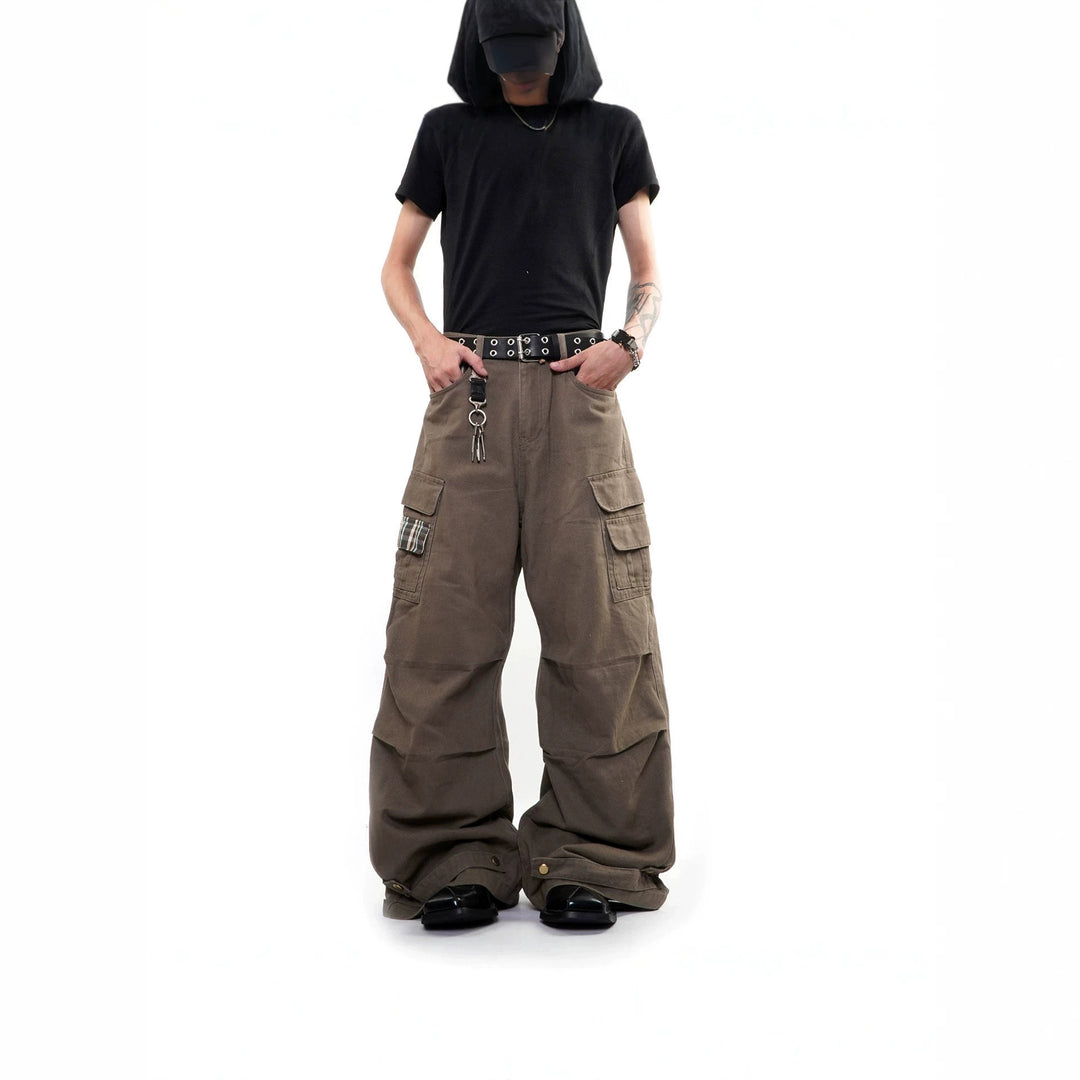 Herren Weitgeschnittene Cargo-Hose mit Taschen Drune