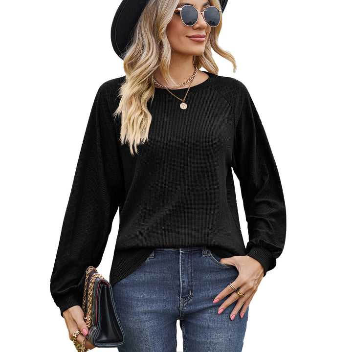 Damen lässiger Pullover mit modischen Strickdetails Drune