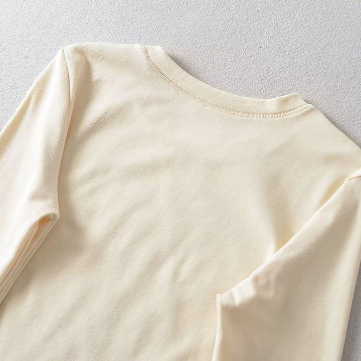 Damen Langarmshirt aus weichem Baumwollmix Drune