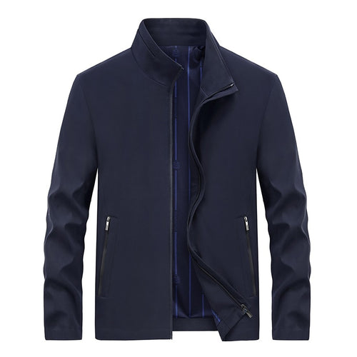 Herren Urbaner Softshell-Übergangsblouson mit Stehkragen, verdecktem Reißverschluss & feinem Innenfutter Drune