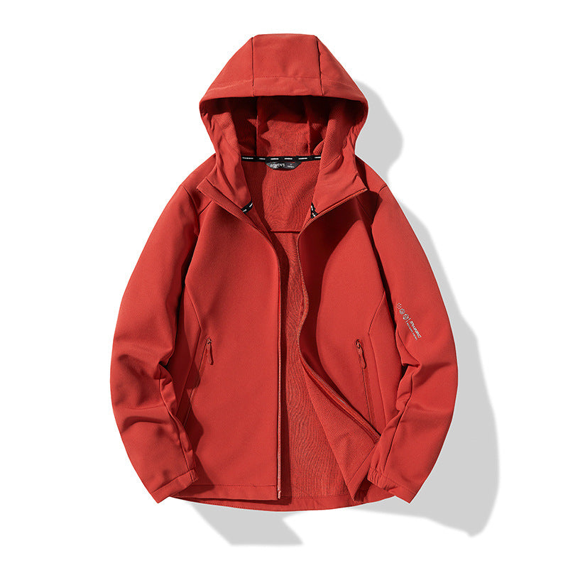 Herren Leichte Softshell-Kapuzenjacke mit Fleece-Innenfutter und wasserabweisender Oberfläche Drune