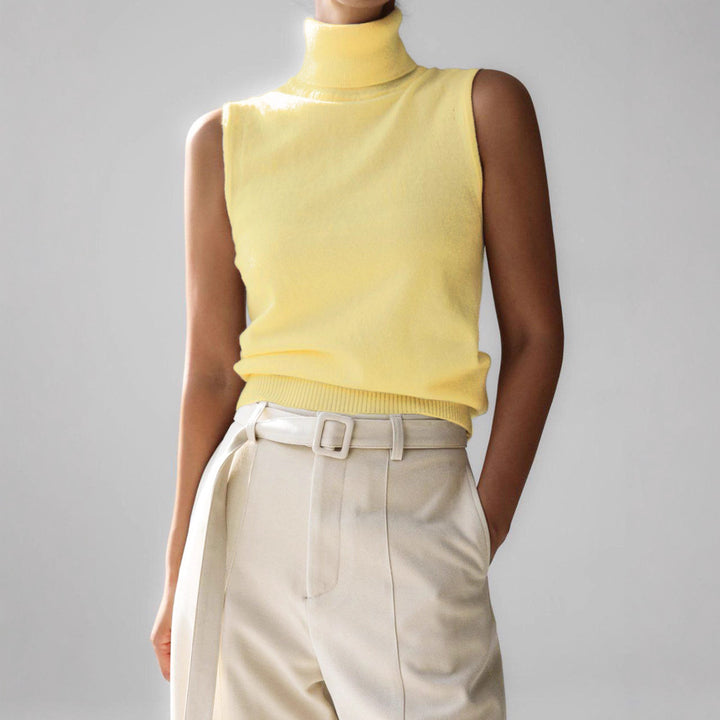 Damen Legerer Rollkragenpullover aus feiner Wolle Drune